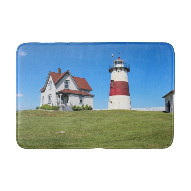 Stratford Point Lighthouse, Connecticut Badematte (Vorderseite)