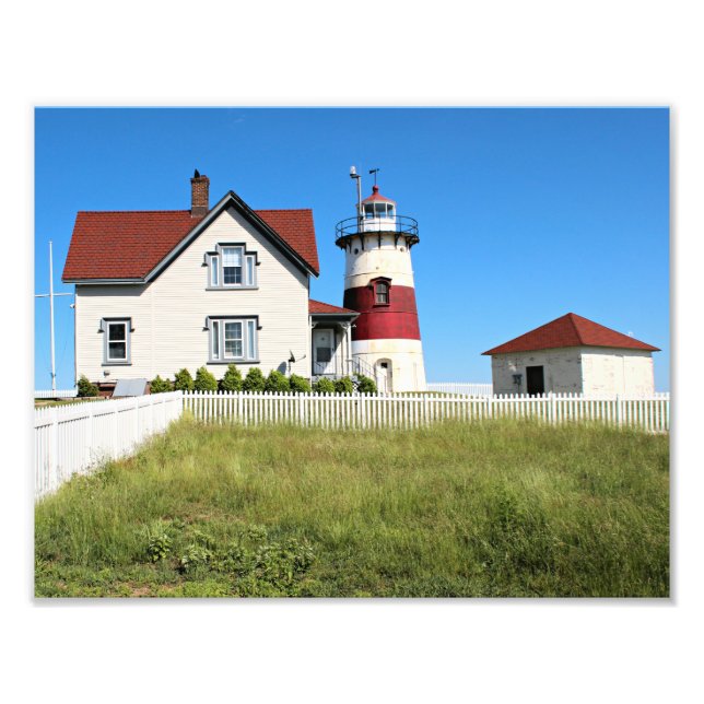 Stratford Point Lighthouse, Connecticut Fotodruck (Vorne)