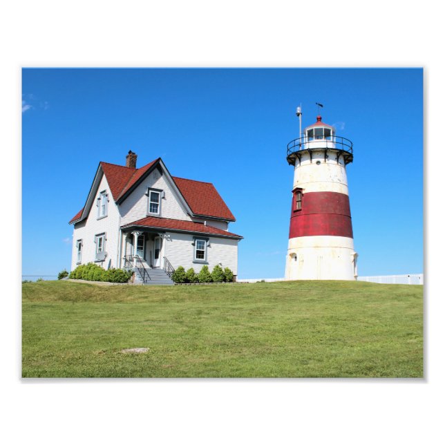 Stratford Point Lighthouse, Connecticut Fotodruck (Vorne)