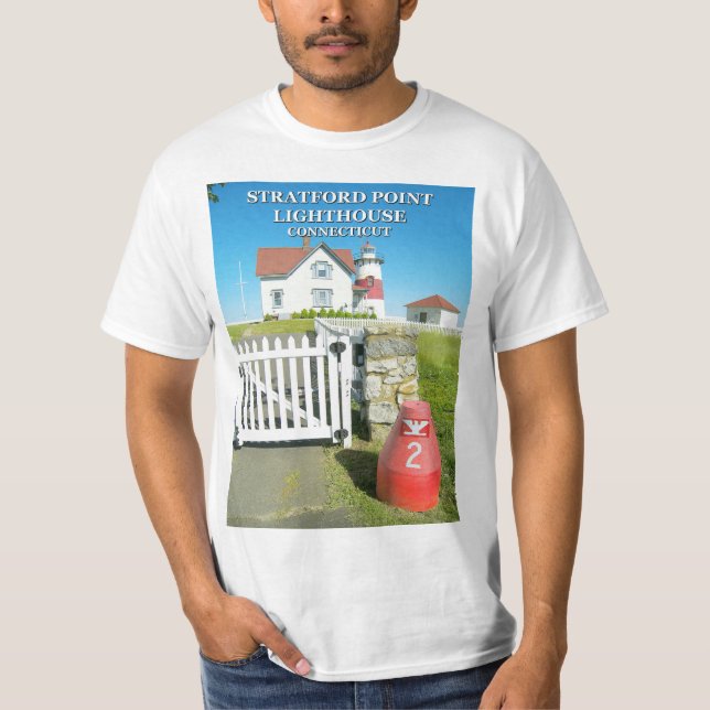 Stratford Point Lighthouse, Connecticut T - Shirt (Vorderseite)
