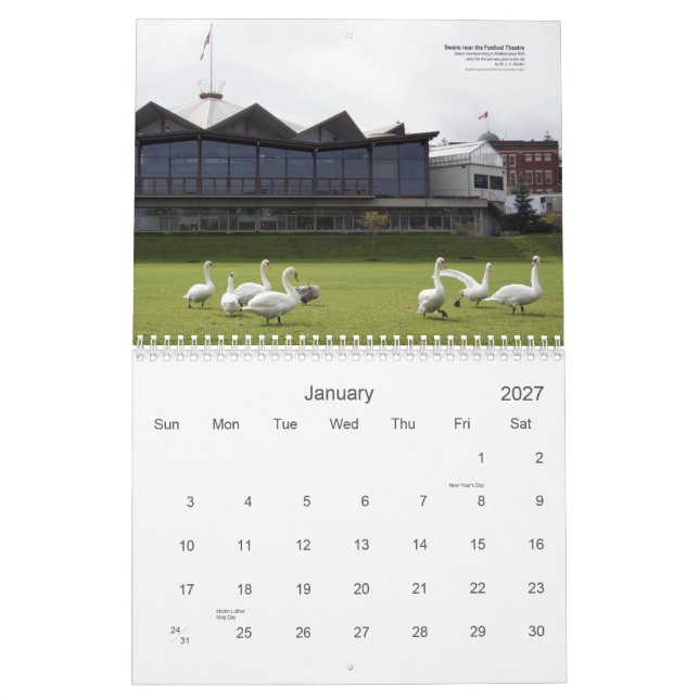 Stratford Schwan-Kalender Kalender (Jan 2027)