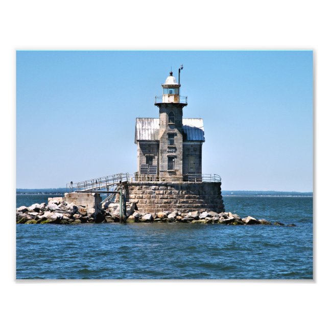 Stratford Shoal Lighthouse, Connecticut Fotodruck (Vorne)