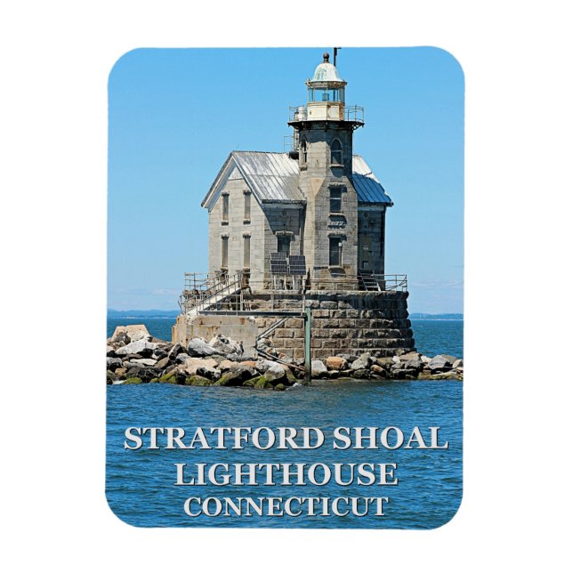 Stratford Shoal Lighthouse, Connecticut Magnet (Vertikal)