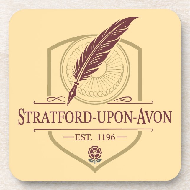 Stratford-upon-Avon England Getränkeuntersetzer (Vorderseite)