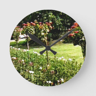 Stratford-upon-Avon Garden Rose Snap-29602 Gibney Runde Wanduhr