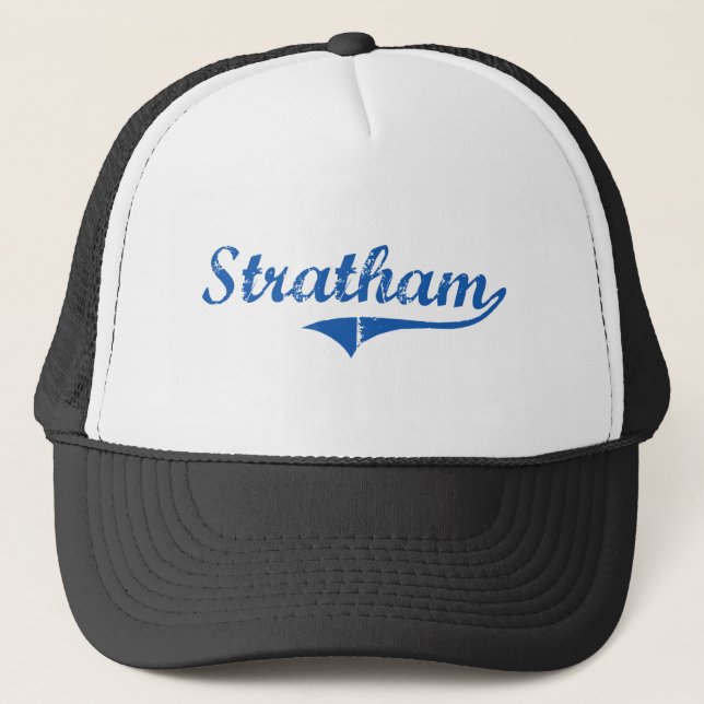 Stratham New Hampshire-klassischer Entwurf Truckerkappe (Vorderseite)