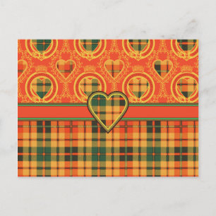 Strathearn Scottish Tartan Postkarte