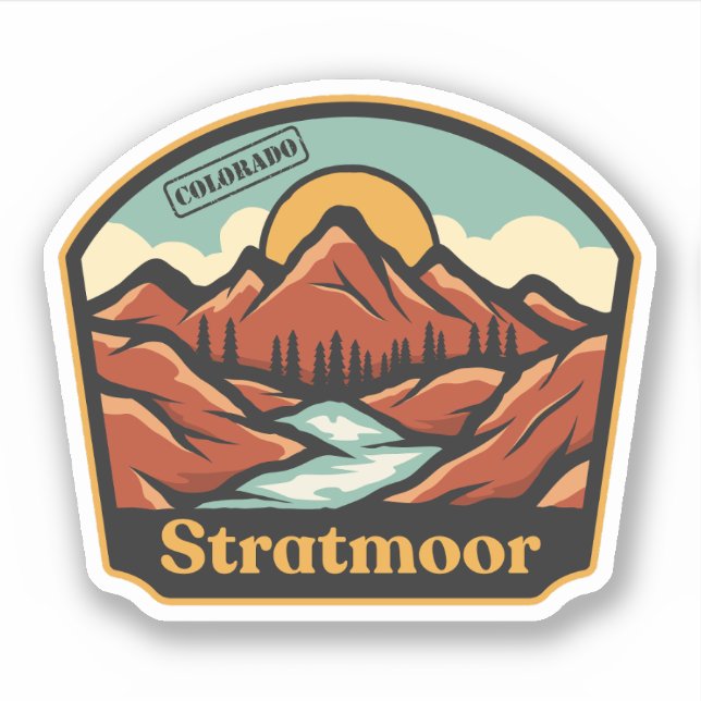 Stratmoor, Colorado Sticker (Vorderseite)