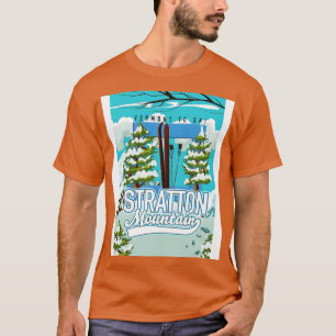 Stratton Mountain Ski Poster T-Shirt
