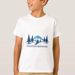Stratton Mountain Vermont Skigebiet Skifahren Skif T-Shirt