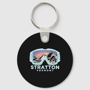 Stratton Ski Design Stratton, Vt Skifahren Schnee Schlüsselanhänger