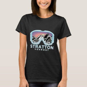 Stratton Ski Design Stratton, Vt Skifahren Schnee T-Shirt
