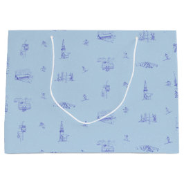 Stratton-Toile-Geschenktasche Große Geschenktüte