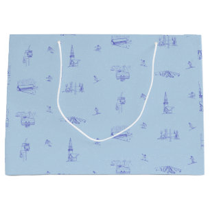 Stratton-Toile-Geschenktasche Große Geschenktüte