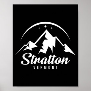 Stratton Vermont Skigebiet Skifahren Snowboardfahr Poster