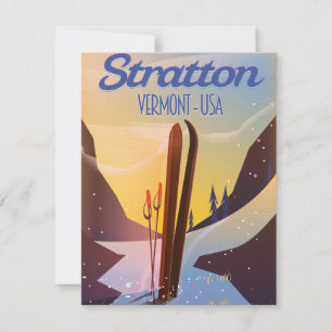 Stratton Vermont Skireiseplakat