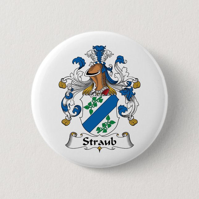 Straub Familienwappen Button (Vorderseite)