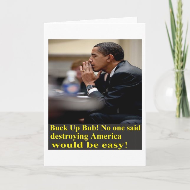 Sträuben Sie sich oben Bub! Karte (Vorderseite)