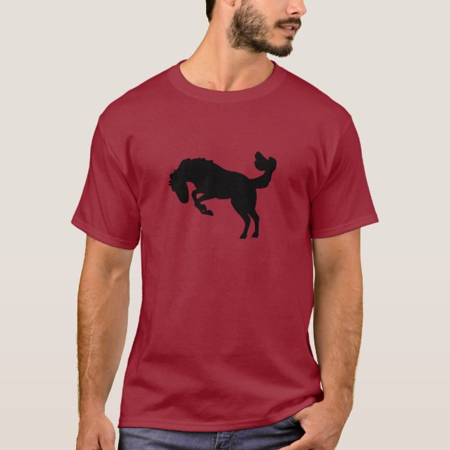 Sträubendes Pferden-Pferd T-Shirt (Vorderseite)