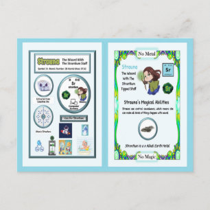 Strauna - Strontium Trading Card Postkarte