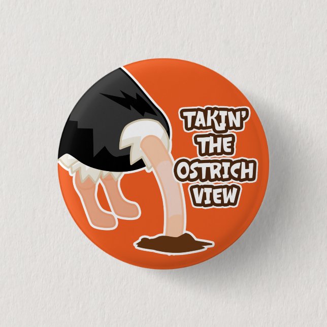 Strauß-Ansicht-Knopf Button (Vorderseite)