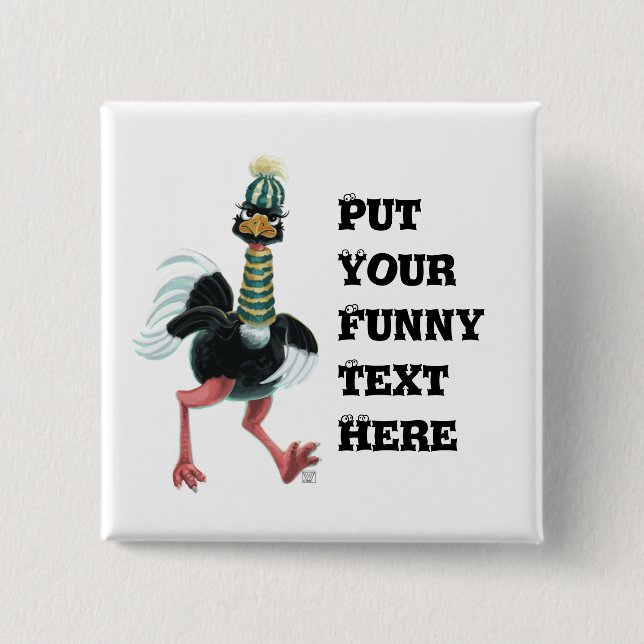 Strauß aus der Arktis auf der Flucht Button (Vorderseite)