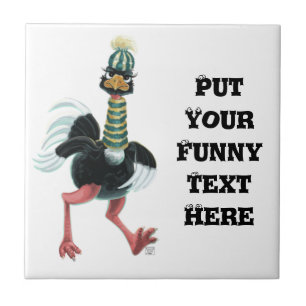 Strauß aus der Arktis auf der Flucht Fliese