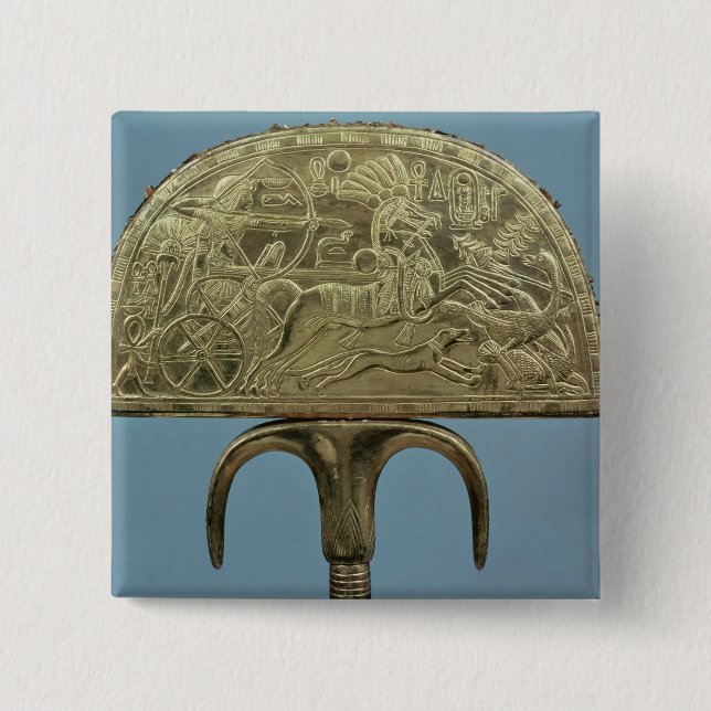 Strauß-Feder Fan vom Grab von Button (Vorderseite)