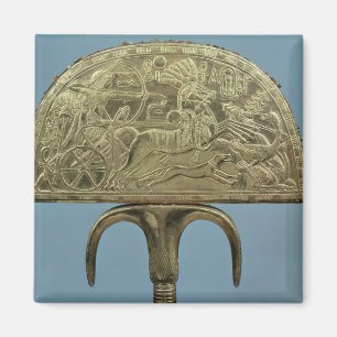 Strauß-Feder Fan vom Grab von Magnet