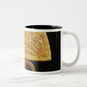 Strauß-Feder Fan, vom Grab von Tutankhamun Zweifarbige Tasse