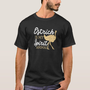 Strauß ist mein Geist Tierzoo Bauer große Fliege T-Shirt