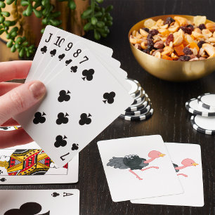 Strauß läuft spielkarten