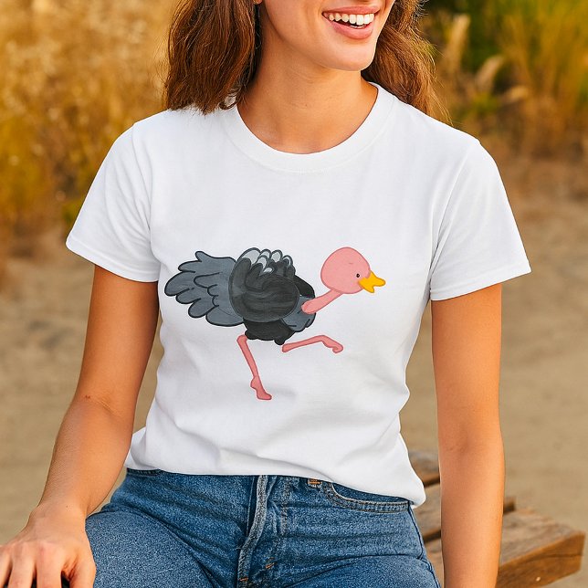 Strauß läuft T-Shirt (Von Creator hochgeladen)