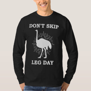 Strauß Laufvogel Vogel Afrika Afrikanischer Strauß T-Shirt