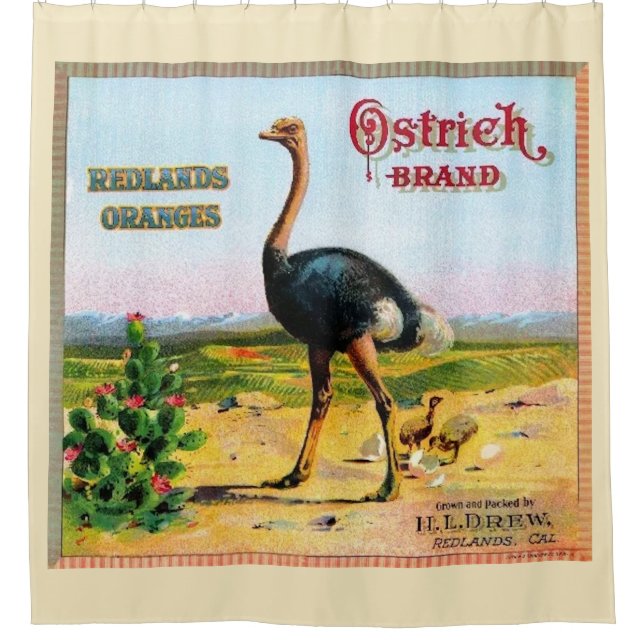 Strauß-Marken-Duschvorhang Duschvorhang (Vorderseite)