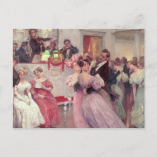 Strauß und Banner - The Ball, 1906 Postkarte