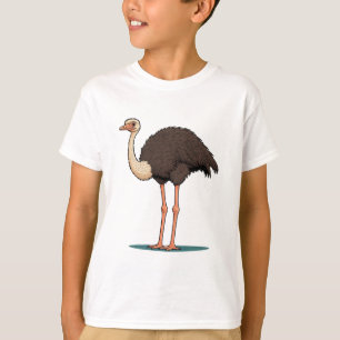 Strauß, Vogel, Federn T-Shirt