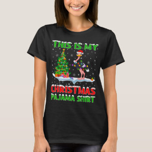 Strauß Vogel Weihnachtsbaum Lichter Das Ist Mein W T-Shirt