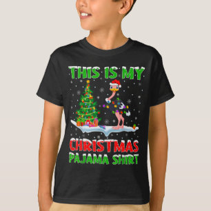 Strauß Vogel Weihnachtsbaum Lichter Das ist mein W T-Shirt