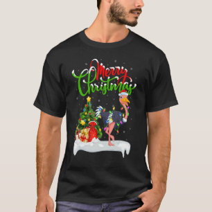 Strauß Vogel Weihnachtsdekorationen Santa Strauß C T-Shirt