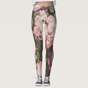 Straußblume, Vintage-Filter, schöne Hintergrund Leggings