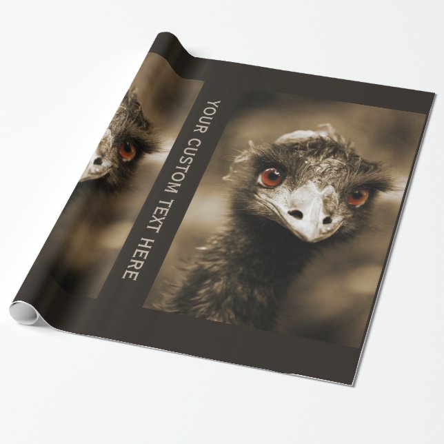 Strauße Schau nach benutzerdefinierten Verpackungs Geschenkpapier (Ungerollt)