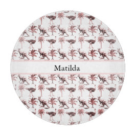 Strauße und Kängurus, kundenspezifisch Schneidebrett