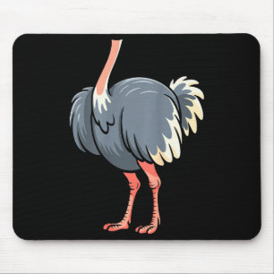 Straußen-Shirt Erwachsene Männer Frauen Kinder Kör Mousepad