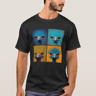 Straußenblende Pop - farbige Tierfrauen 1 T-Shirt