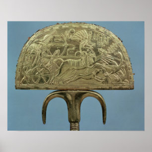 Straußenfederfan aus dem Grab of Poster