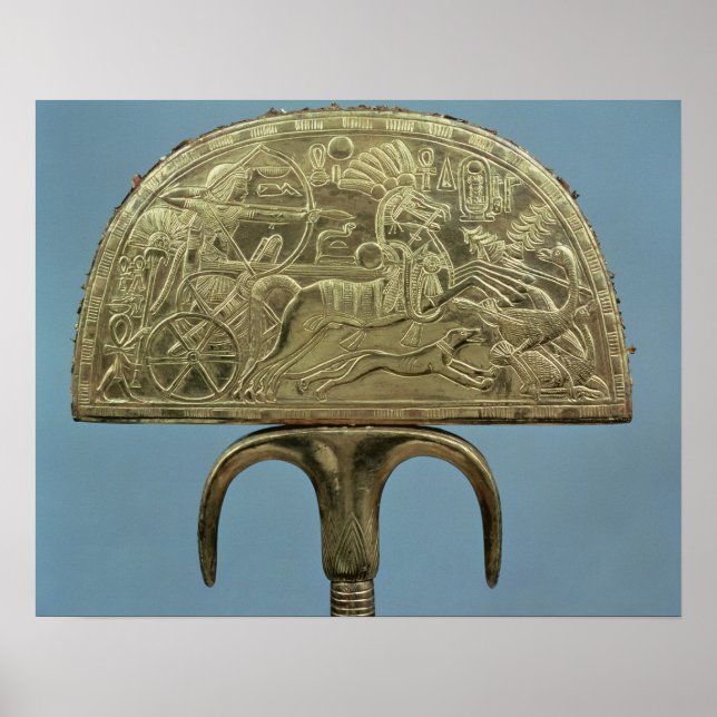 Straußenfederfan aus dem Grab of Poster (Vorne)