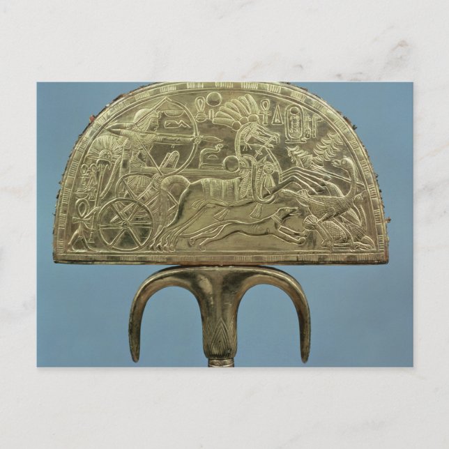 Straußenfederfan aus dem Grab of Postkarte (Vorderseite)