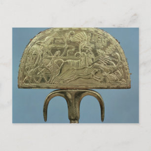 Straußenfederfan aus dem Grab of Postkarte