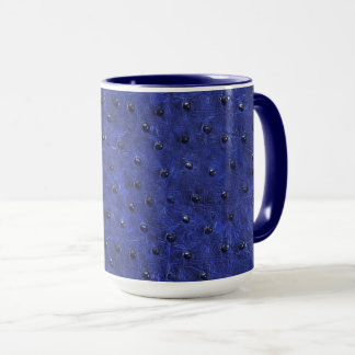 Straußenlederdruck Tasse